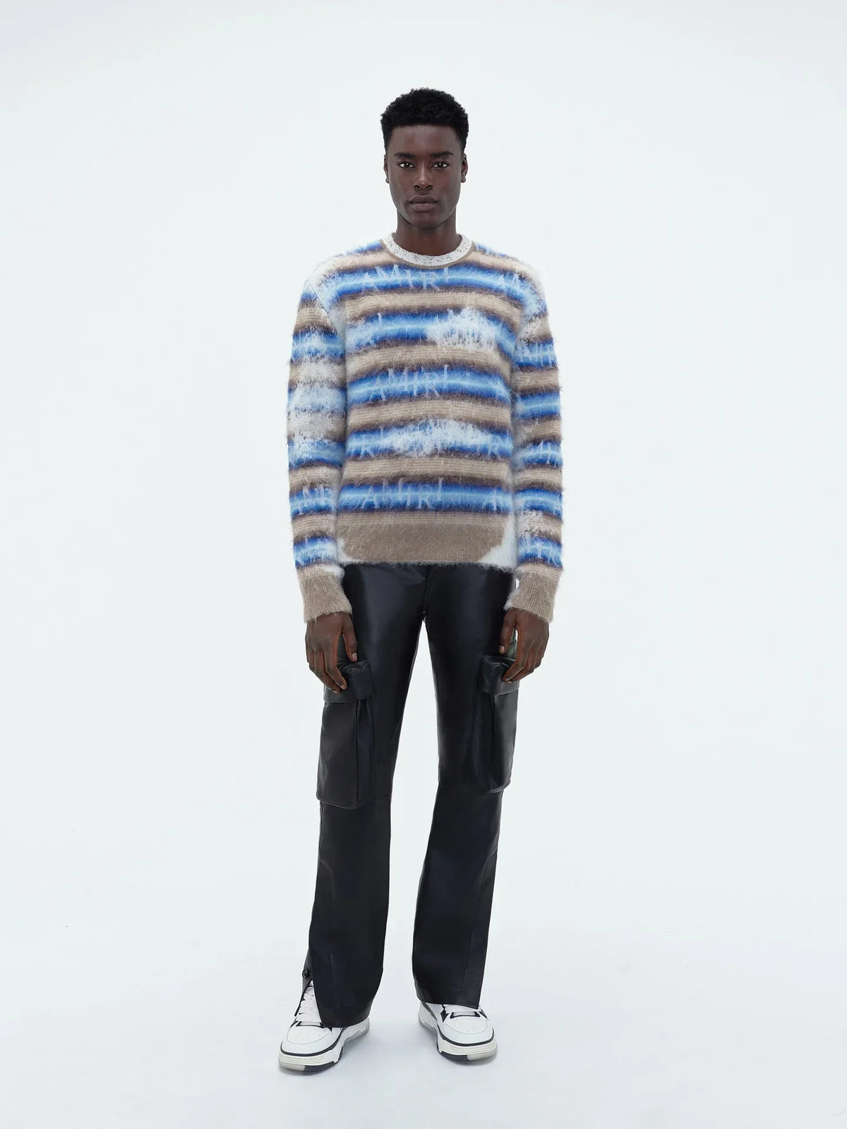 AMIRI｜Staggered Striped Crew 男款針織衫