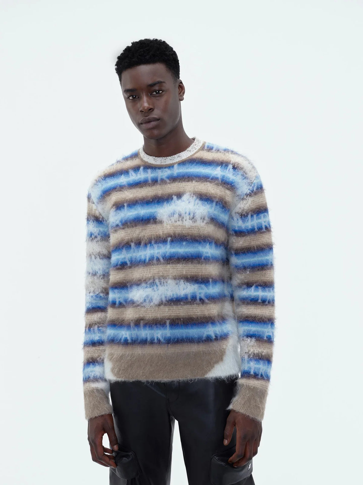 AMIRI｜Staggered Striped Crew 男款針織衫