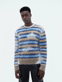 AMIRI｜Staggered Striped Crew 男款針織衫
