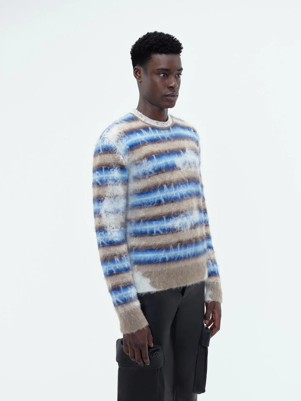 AMIRI｜Staggered Striped Crew 男款針織衫