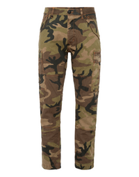 PHILIPP PLEIN Denim Cargo Trousers Camouflage