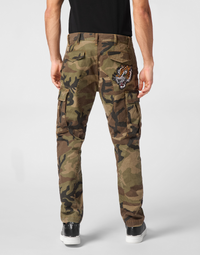Philipp Plein｜Denim Cargo Trousers Camouflage 男款牛仔褲