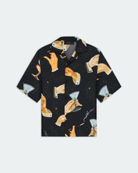 AMIRI CHAMPAGNE BOWLING SHIRT