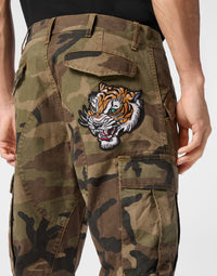 Philipp Plein｜Denim Cargo Trousers Camouflage 男款牛仔褲