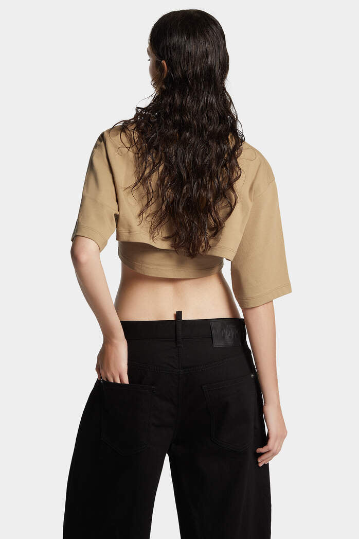 DSQUARED2｜CROPPED LOOSE FIT ICON NEW GENERATION T-SHIRT 女款T恤