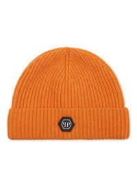 PHILIPP PLEIN Wool Beanie orange