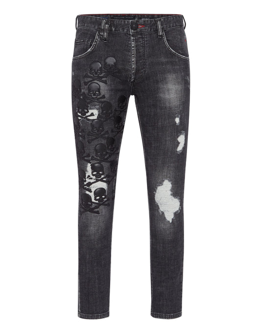 Denim Trousers Skinny Fit Skull&Bones Full Metal