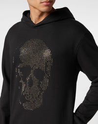 Philipp Plein｜Hoodie Sweatshirt Skull strass black 男款帽T