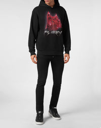 Philipp Plein｜Hoodie Sweatshirt Dog black 男款帽T