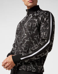 Philipp Plein｜Jogging Zipped Jacket Chrome black 男款外套