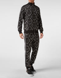 Philipp Plein｜Jogging Zipped Jacket Chrome black 男款外套