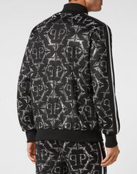 Philipp Plein｜Jogging Zipped Jacket Chrome black 男款外套