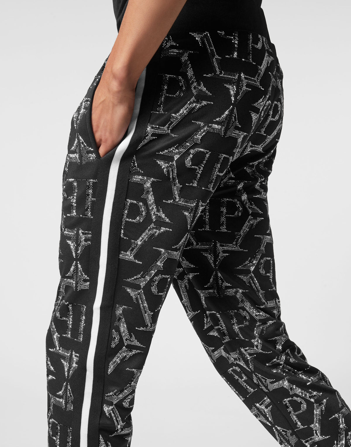 Philipp Plein｜Jogging Trousers Chrome black 男款運動褲