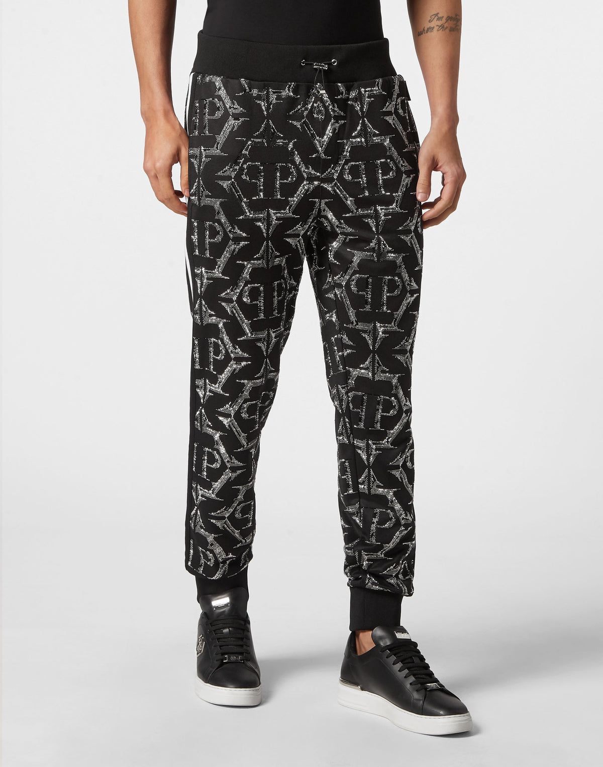 Philipp Plein｜Jogging Trousers Chrome black 男款運動褲