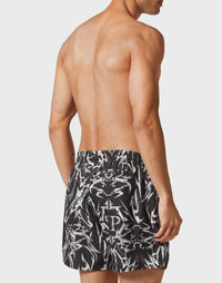 Philipp Plein｜Swim-Trunks Chrome black 男款泳褲