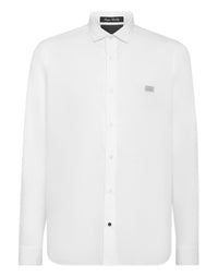 PHILIPP PLEIN Shirt Sugar Daddy Cut LS Skull&Bones white
