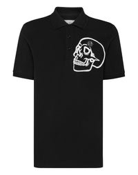 Philipp Plein｜Jersey Polo Shirt Skull black 男款Polo衫