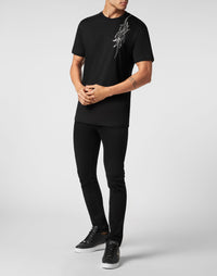 Philipp Plein｜T-shirt Round Neck SS Chrome 男款T恤