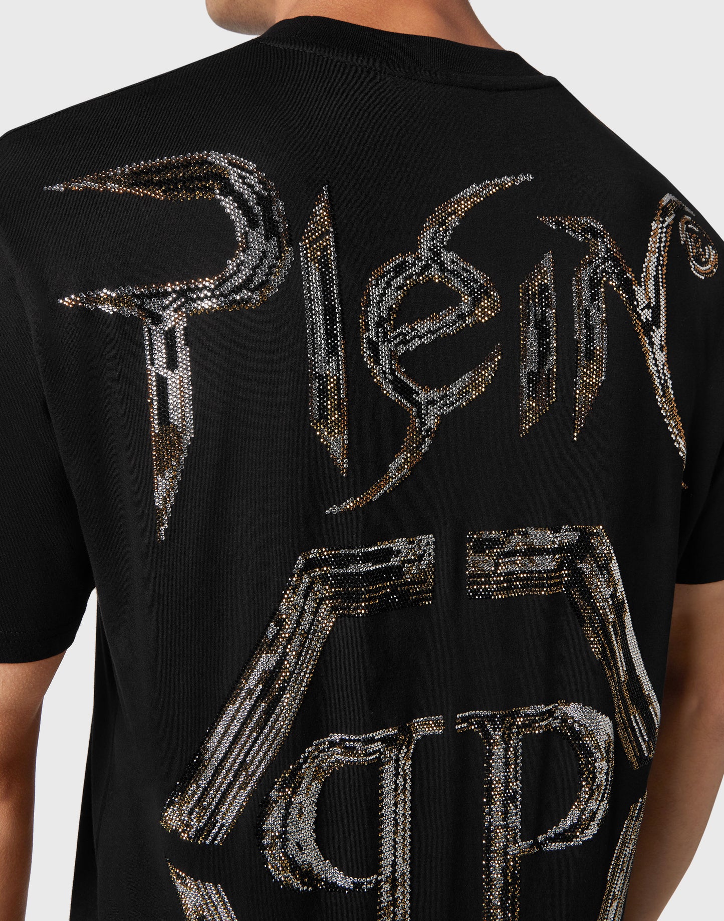 T-shirt Round Neck SS Chrome black