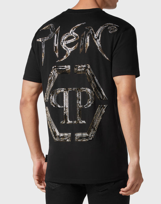 T-shirt Round Neck SS Chrome black