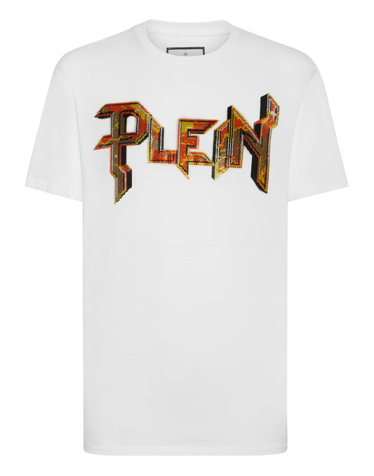 T-shirt Round Neck SS Chrome white