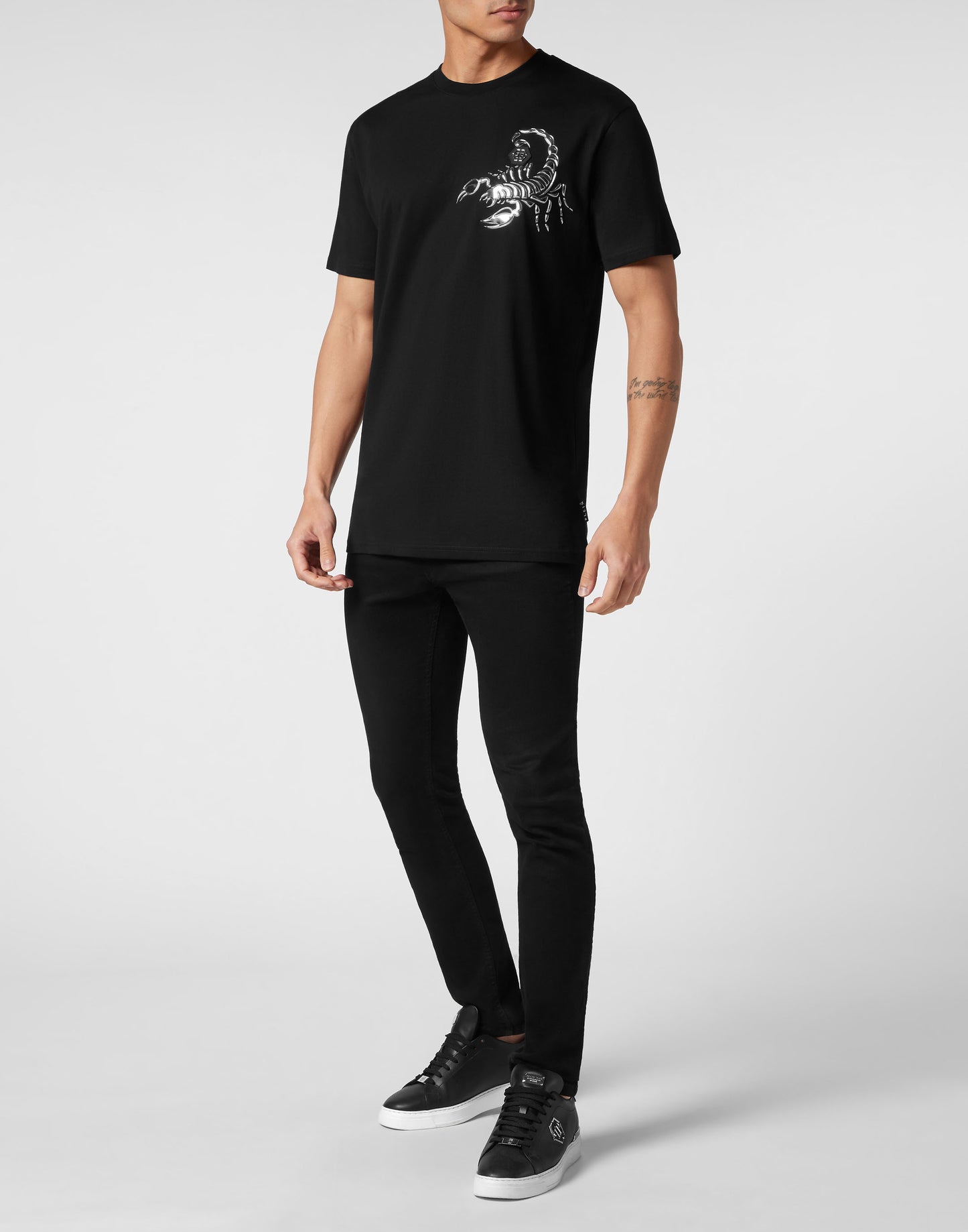 T-shirt Round Neck SS Scorpion black/silver