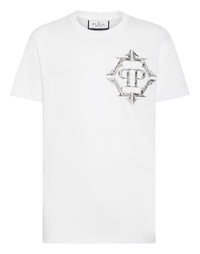 PHILIPP PLEIN T-shirt Round Neck SS Chrome white