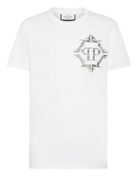 T-shirt Round Neck SS Chrome white