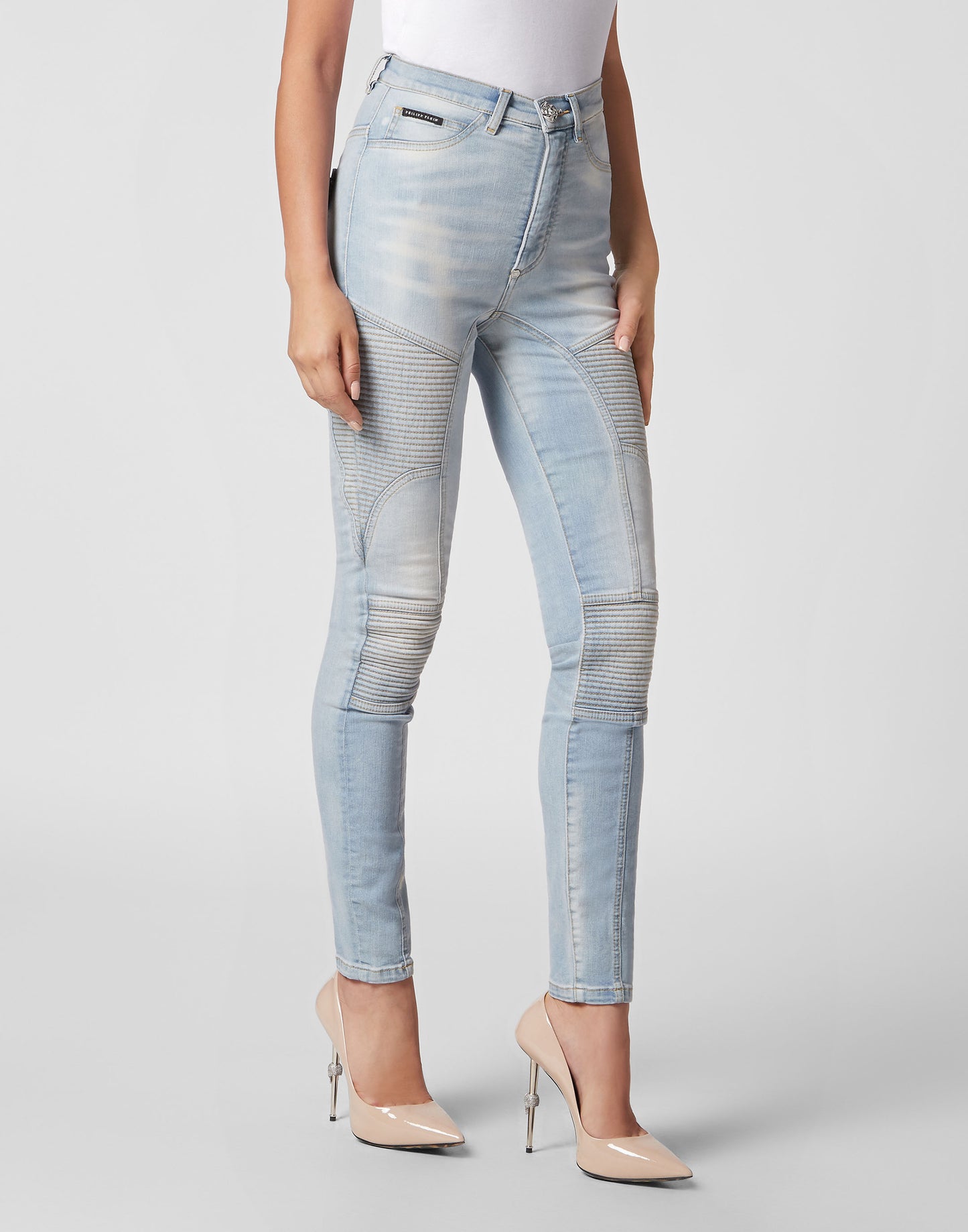 Denim Super High Waist Jeggings Cowboy Ice Cube