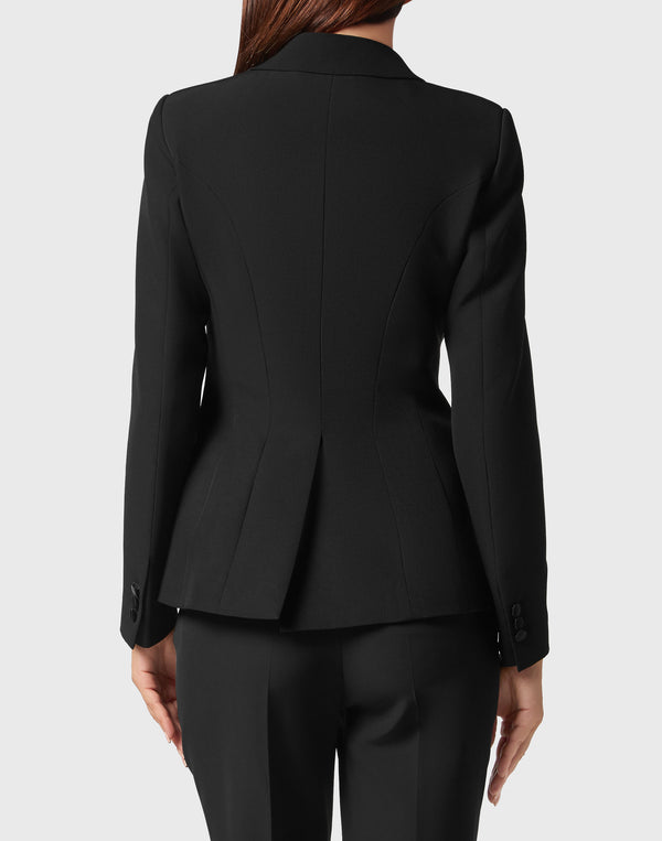 Philipp Plein｜Cady Fitted Blazer Sartorial black 女款西裝外套