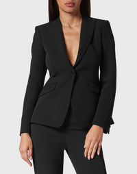 Philipp Plein｜Cady Fitted Blazer Sartorial black 女款西裝外套