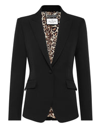 PHILIPP PLEIN Cady Fitted Blazer Sartorial black