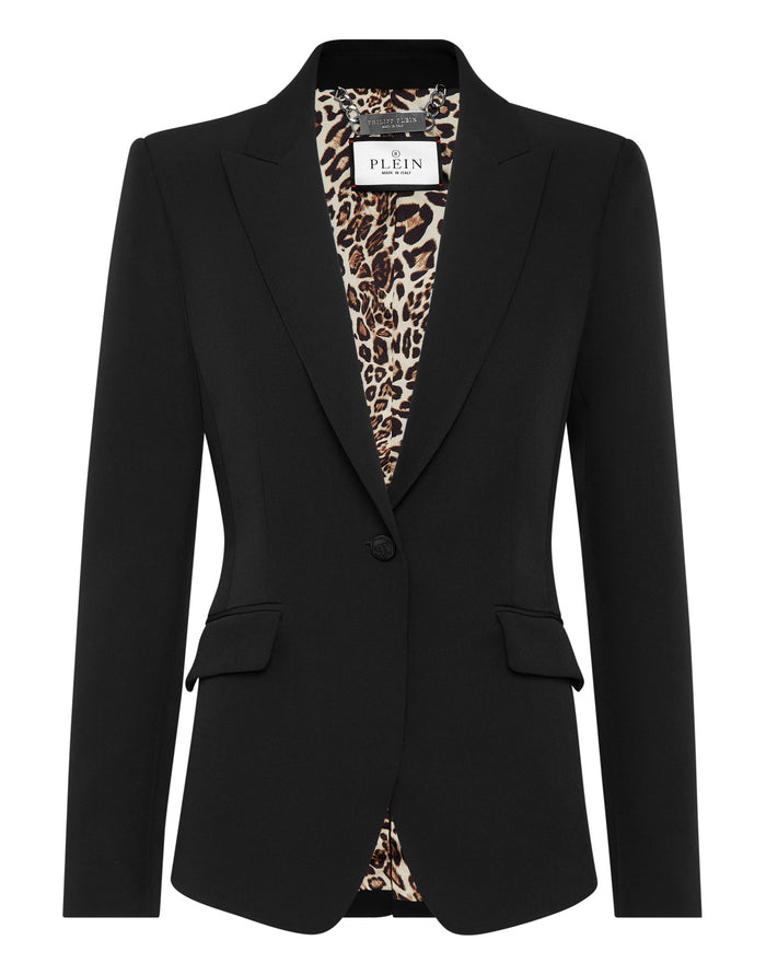 Philipp Plein｜Cady Fitted Blazer Sartorial black 女款西裝外套