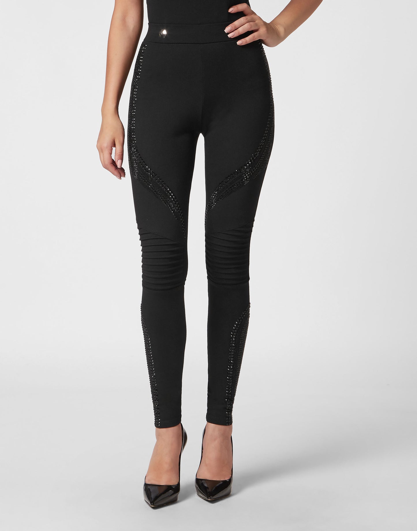 High Waisted Leggings Stones black