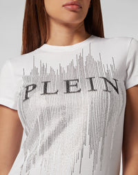 Philipp Plein｜T-shirt Round Neck Sexy Pure Fit white 女款T恤