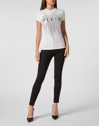 Philipp Plein｜T-shirt Round Neck Sexy Pure Fit white 女款T恤