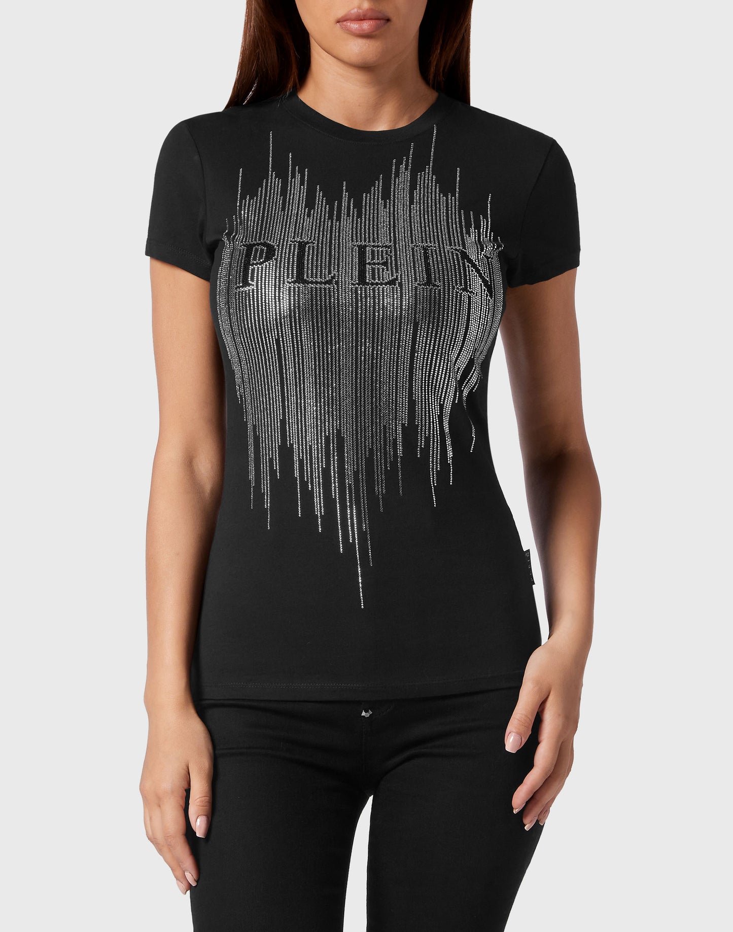 T-shirt Round Neck Sexy Pure Fit black