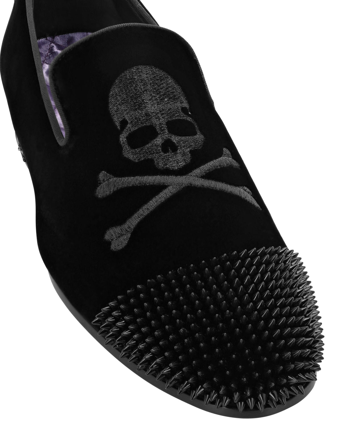 Velvet Loafers Skull &amp; Bones
