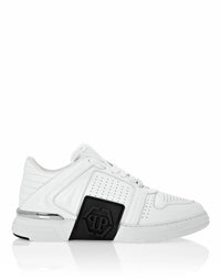 Leather Lo-Top Sneakers White