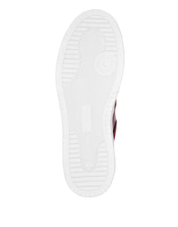 Philipp Plein｜Nabuk Lo-Top Sneakers with Croco Print Hexagon red 男款運動鞋
