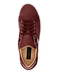Philipp Plein｜Nabuk Lo-Top Sneakers with Croco Print Hexagon red 男款運動鞋