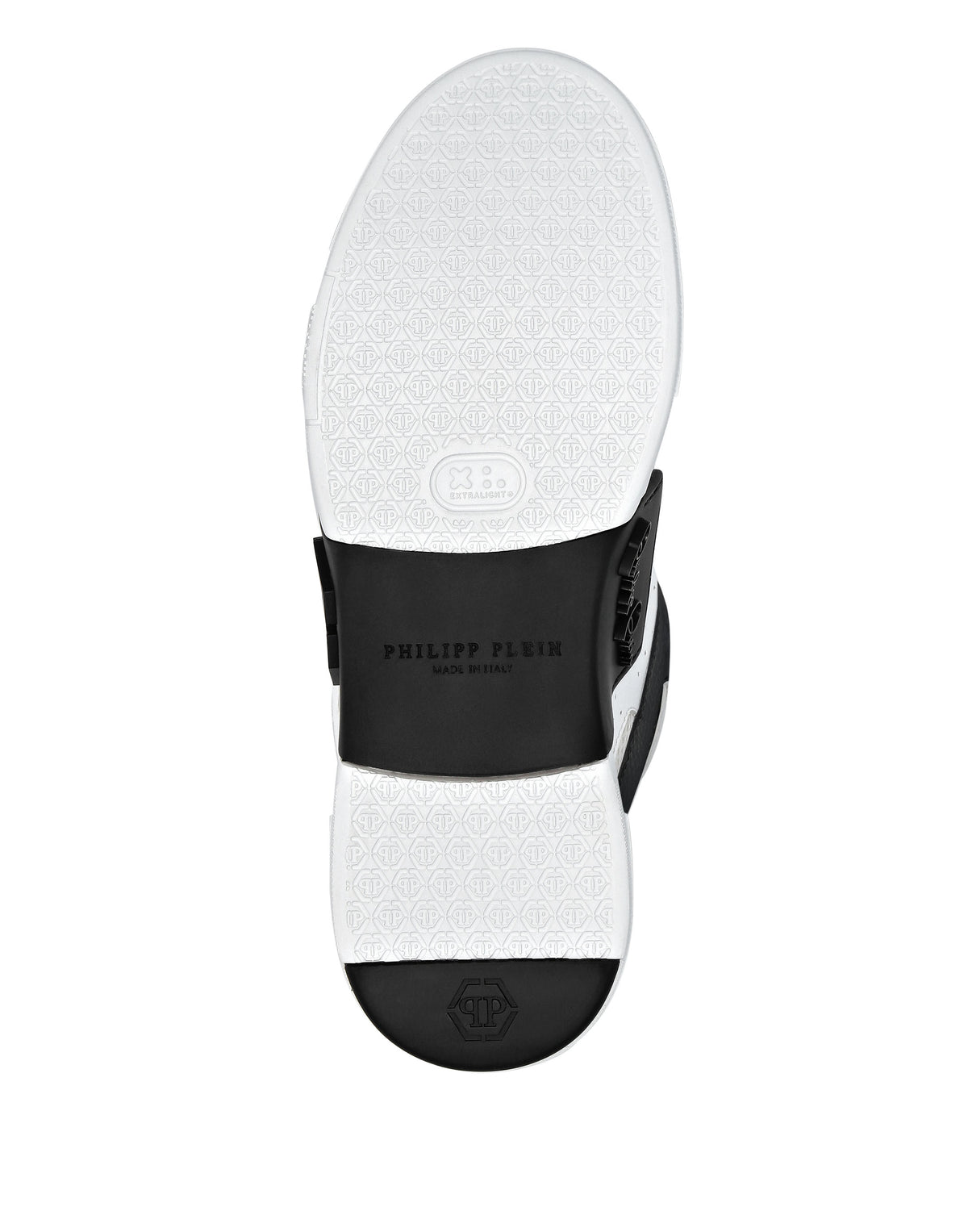Philipp Plein｜Mix Leather Lo-Top Sneakers white / black 男款運動鞋