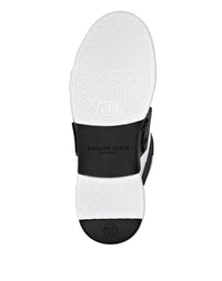 Philipp Plein｜Mix Leather Lo-Top Sneakers white / black 男款運動鞋
