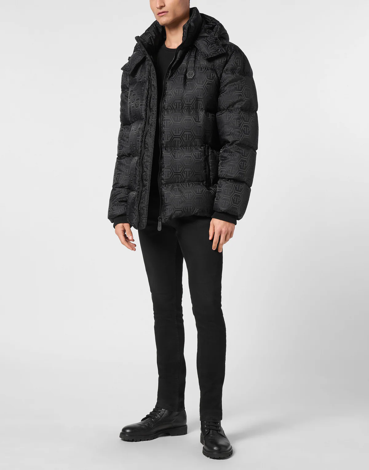 Philipp Plein｜Nylon Jacquard Bomber Monogram 男款夾克