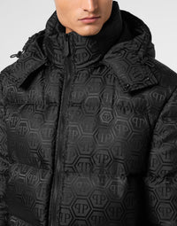 Philipp Plein｜Nylon Jacquard Bomber Monogram 男款夾克