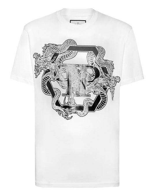 T-shirt Round Neck SS Dragon Hexagon