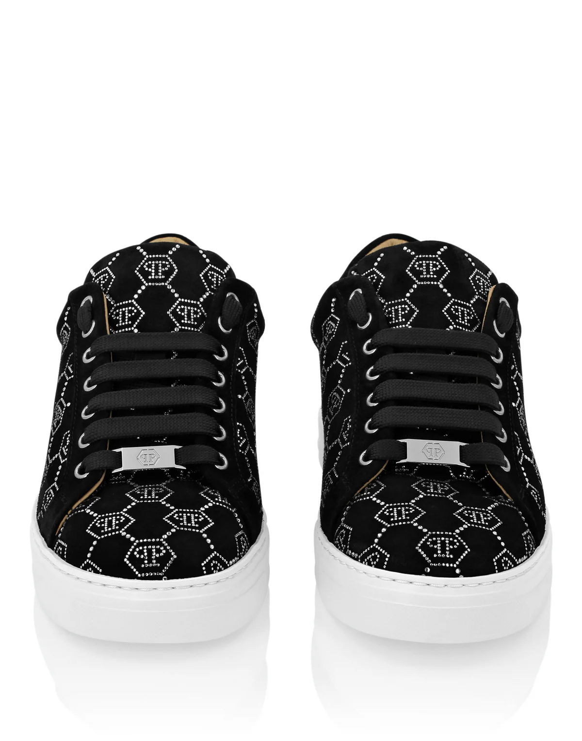 Philipp Plein｜Nappa Leather Lo-Top Sneakers Strass Monogram 男款運動鞋