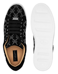 Philipp Plein｜Nappa Leather Lo-Top Sneakers Strass Monogram 男款運動鞋
