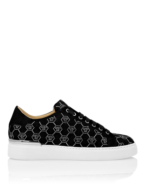 Philipp Plein｜Nappa Leather Lo-Top Sneakers Strass Monogram 男款運動鞋