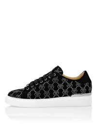 Philipp Plein｜Nappa Leather Lo-Top Sneakers Strass Monogram 男款運動鞋